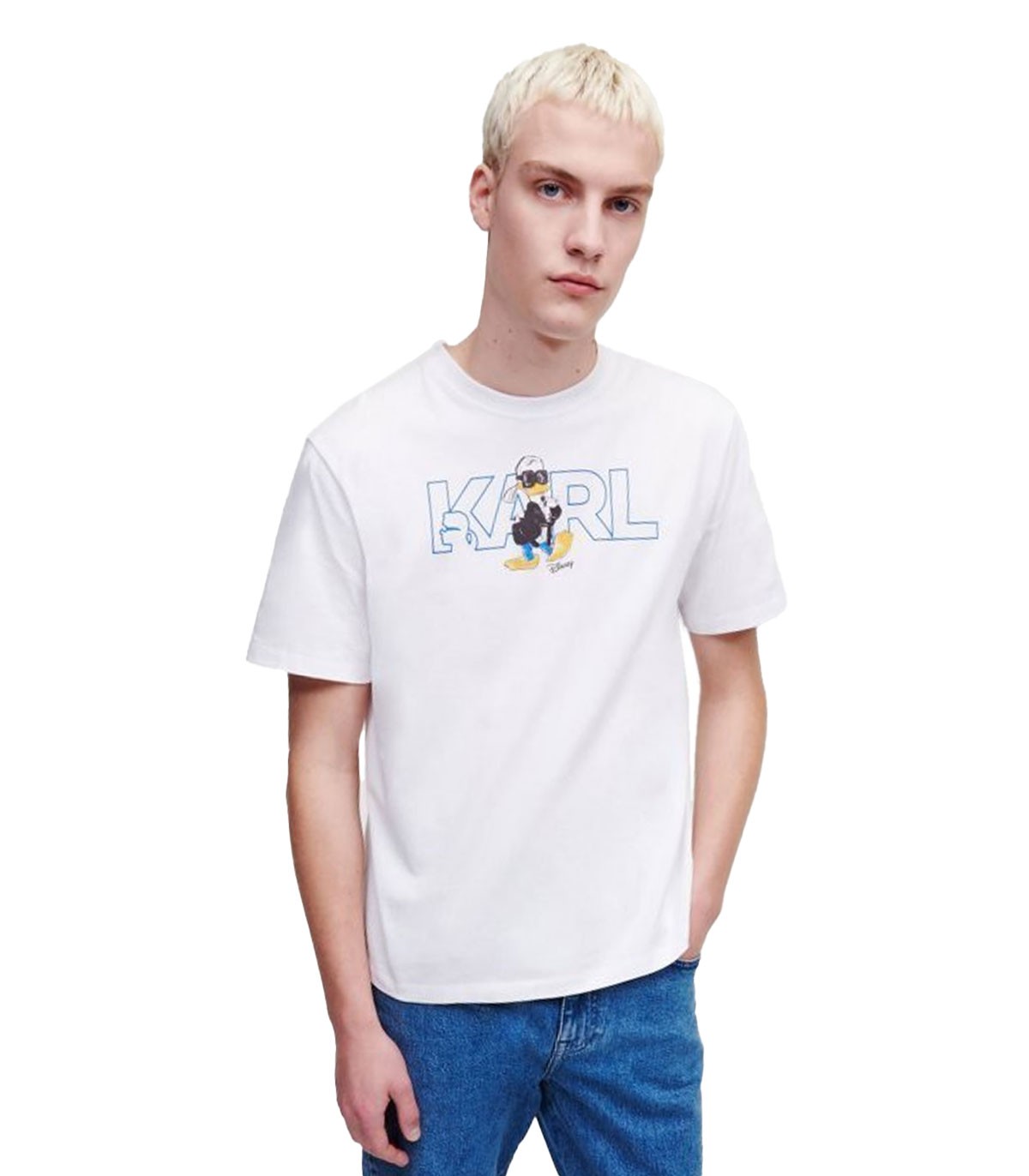 Camiseta Polo Zip Karl Lagerfeld Azul Oscuro Hombre