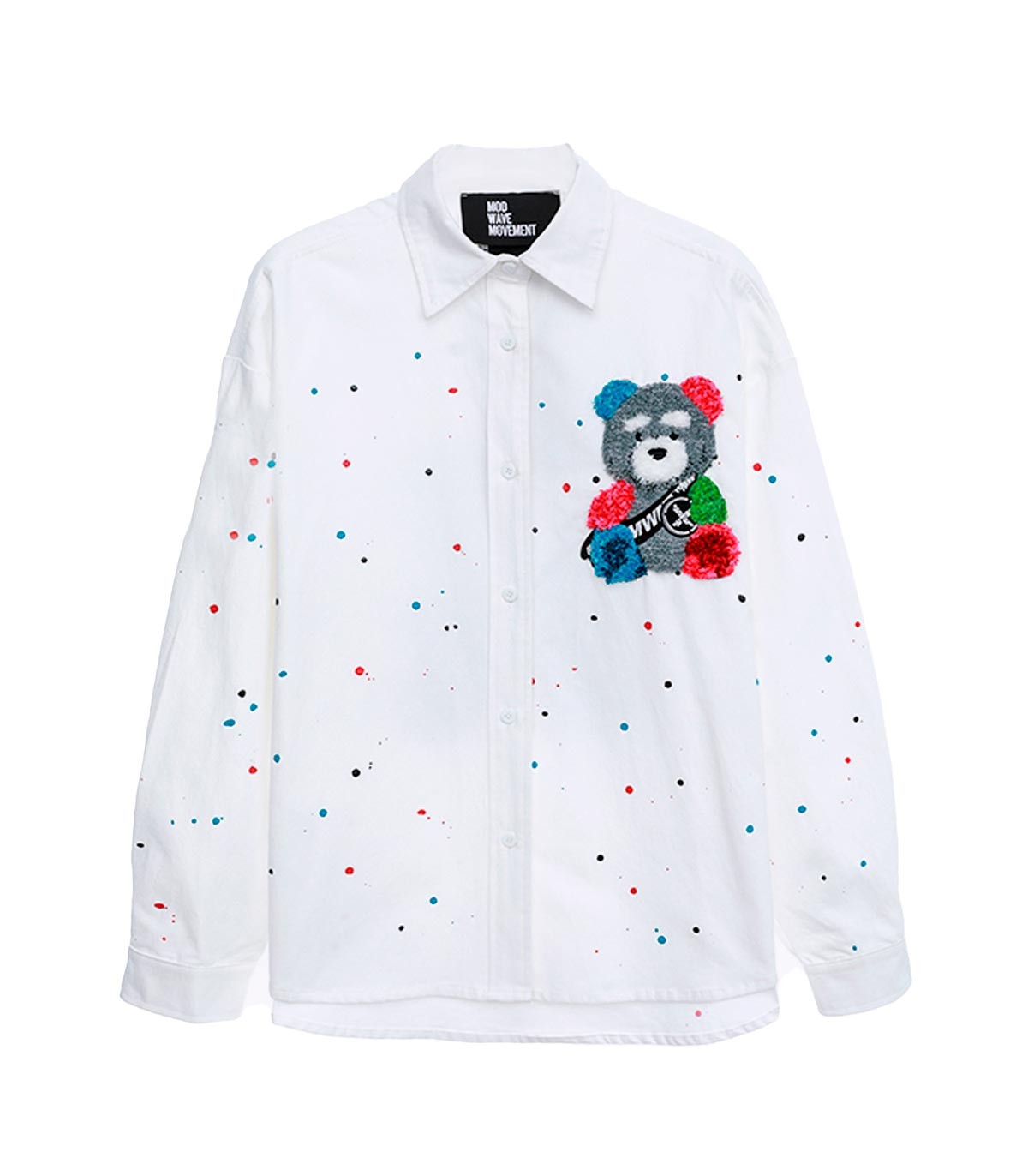 Mod Wave Movement - Camisa Teddy Capsule - Blanco