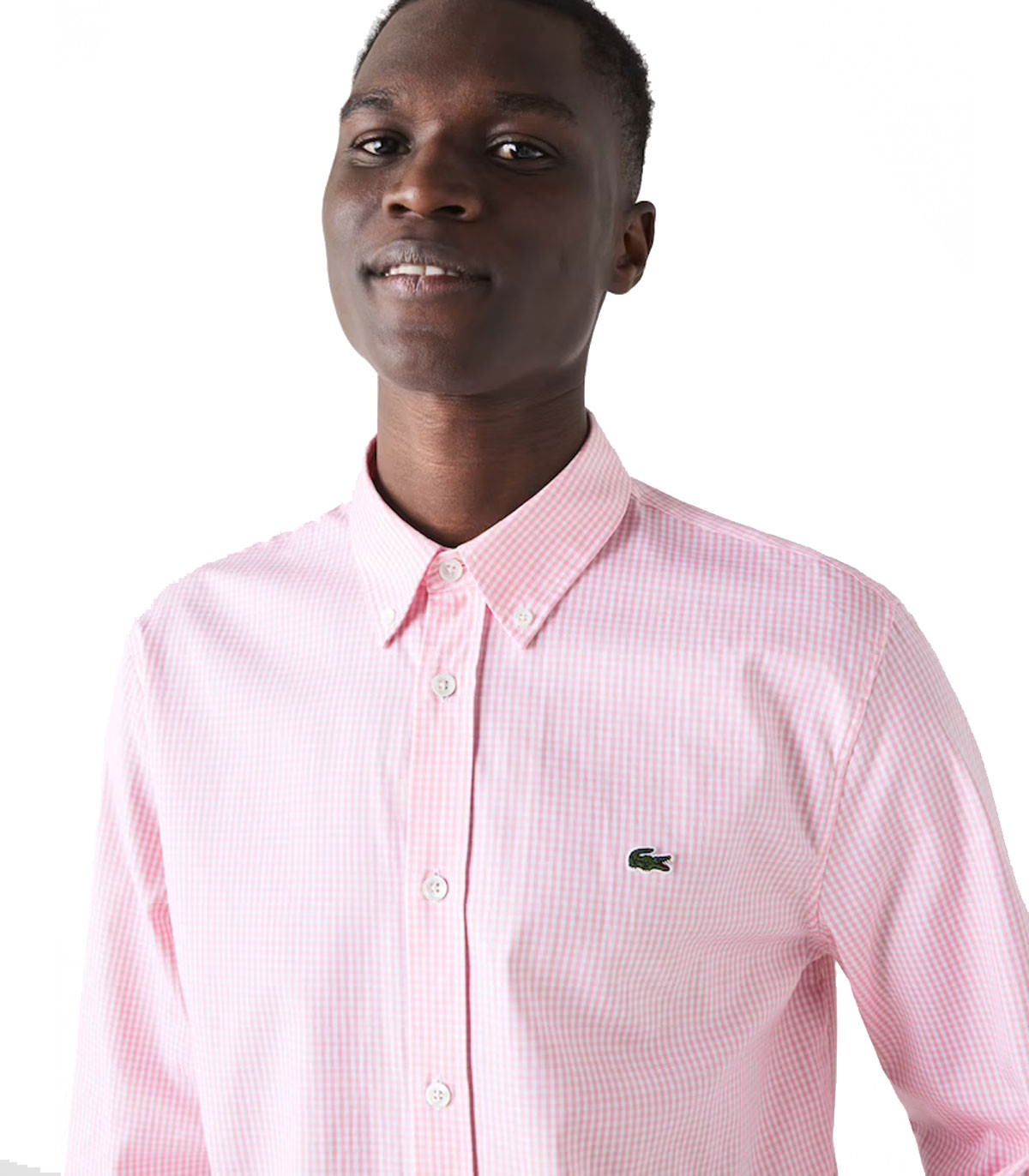 Lacoste - Camisa Hombre Rosa - Regular Fit