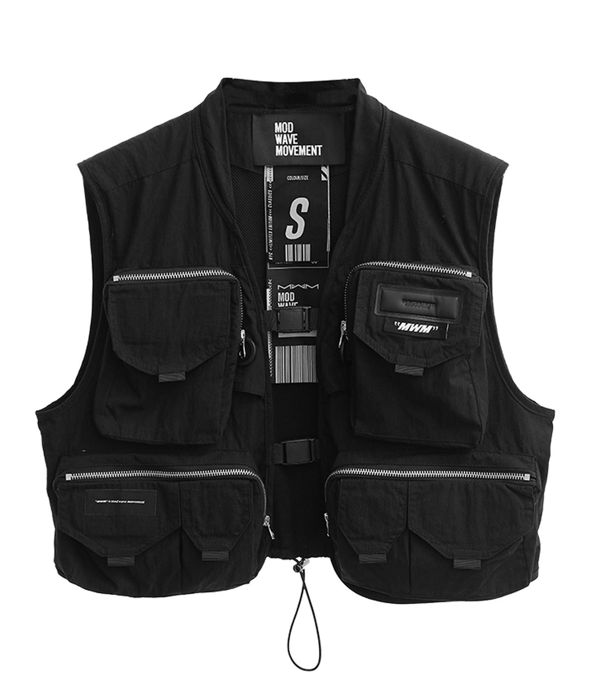 Mod Wave Movement - Chaleco Multi Pocket - NEGRO